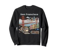San Francisco Skyline Souvenir Homme Californie San Francisco Sweatshirt