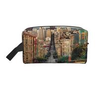 San Francisco Trousse de maquillage de voyage portable de grande capacité pour femme, blanc, Taille unique, Trousse de maquillage