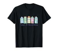 San Francisco Victorian Houses tourist souvenir T-Shirt