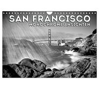SAN FRANCISCO Vues monochromes, Version française (Calendrier mural 2026 DIN A4 portrait), Calendrier CALVENDO mensuel