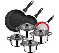 San Ignacio Ø16cm Ø20cm Ø24cm + 8pc Batterie de cuisine en acier inoxydable