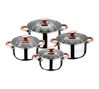 San Ignacio Batterie 8pc Acier Inoxydable adapté pour Induction Collection Premium-Nona