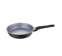 San Ignacio Bistro Grey - Pan de 20 cm - Fabriqué en aluminium coulé - Intérieur en acier quantanium - Extérieur en noir Matt - Point d'induction - Mango mouche doux noir