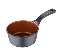 San Ignacio - Casserole 16 cm Nati adherent - en aluminium fondu - Casserole Induction et Tout Feux - Base épaisse pour une diffusion de chaleur homogène - Sans PFOA - Bronze