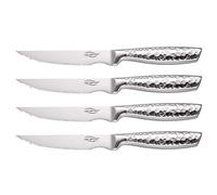 San Ignacio Compact - 4 pièces Couteaux de chuletero en acier inoxydable - Couteau de chef 20 cm + couteau Santaku 17cm + couteau multi-protège