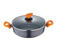 San Ignacio Lava - Casserole avec Couvercle de 28 cm - en Aluminium forgé - marbre intérieur antiadia, Gris