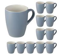 San Ignacio Lot de 12 tasses en porcelaine Bone 340 ml 8,3 x 5,7 x 10,2 cm