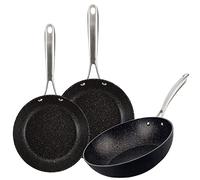 San Ignacio Lot de 2 poêles 20-28 + Wok en aluminium forgé