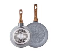 San Ignacio Lot de 2 poêles Ø22Ø26 cm en aluminium forgé, adaptées pour induction, collection Daimiel