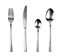 San Ignacio Lot de 24 couverts en acier inoxydable recyclé brillant natur