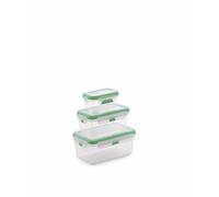 San Ignacio Lot de 3 boîtes hermétiques 380 ml/1L/1,9 l vert