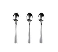 San Ignacio Lot de 3 cuillères à café en acier inoxydable recy rillant naturel