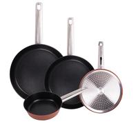 San Ignacio Lot de 4 poêles Ø16Ø24Ø28Ø30cm en aluminium forgé AGROS