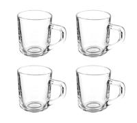 San Ignacio Lot de 4 tasses en verre à café avec anse 80 ml collection Vivalto