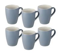 San Ignacio Lot de 6 tasses en porcelaine Bone 340 ml 8,3 x 5,7 x 10,2 cm