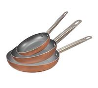 Set 3pc poÃªle Ã frire 18,22,26cm aluminium pressÃ©, induction safe, optimum plus G