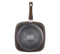 San Ignacio Poêle grill 28 x 28 x 4,5 cm en aluminium forgé, induction, natur