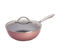 SAN IGNACIO Sarten Honda avec couvercle 24 x 7,5 cm en aluminium forgé pour induction Vita