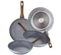 San Ignacio Set de 4 poêles Ø20 Ø24 Ø26 et Ø28 Daimiel, aluminium forgé, induction