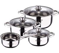 San Ignacio Sg8172 Set de casseroles 7 unités Argent Argent One Size