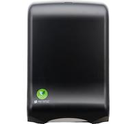 San Jamar Ecologic Ultrafold Recycled Plastic C-Fold Paper Towel Dispenser, Multifold Towel Dispenser, Wall Mounted Dispenser for Home and Business, Black, (Pack of 5)