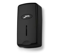 San Jamar Jofel Valor Plastic Soap Dispenser, Hand Sanitizer Dispenser with Modern Design for Home, Bathroom, Kitchen, Restooms, Restaurants, 1 Liter, Black
