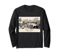 San Jose California Souvenir de Voyage Vintage rétro Manche Longue