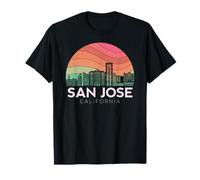 San José California USA Flag Nor Cal Bear Bay Area Tech City T-Shirt