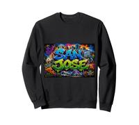 San Jose, Californie, États-Unis, Art Graffiti de la Silicon Valley Sweatshirt