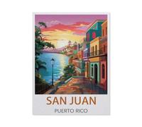 San Juan Porto Rico，Jigsaw Puzzle 1000 Pièces pour Adultes Enfants Puzzle en Papier ， Divertissement Bricolage Jouets Jeux De Famille Créatif（50x70cm）-EX42