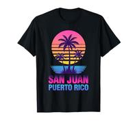 San Juan Porto Rico Vacation Retro Vaporwave Esthétique T-Shirt