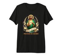 San Judas Tadeo - Dévocion d'art de Saint Jude T-Shirt Haut de Gamme