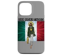 San Judas Tadeo Drapeau Mexicain de Saint Jude Art Devocion Coque pour iPhone 13 Pro Max