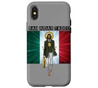 San Judas Tadeo Drapeau Mexicain de Saint Jude Art Devocion Coque pour iPhone X/XS