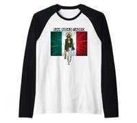 San Judas Tadeo Drapeau Mexicain de Saint Jude Art Devocion Manche Raglan