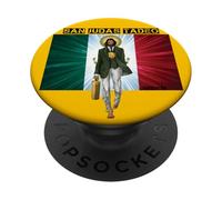 San Judas Tadeo Drapeau Mexicain de Saint Jude Art Devocion PopSockets PopGrip Adhésif