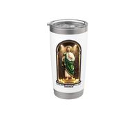 San Judas Tadeo - Prière de dévotion artistique de Saint Jude Gobelet isotherme en acier inoxydable double paroi