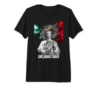 San Judas Tadeo - Saint Jude, Drapeau Mexicain T-Shirt Haut de Gamme