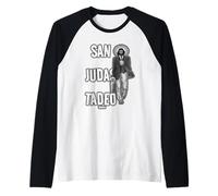 San Judas Tadeo - Saint Jude Negocio Noir et Blanc Manche Raglan