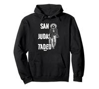 San Judas Tadeo - Saint Jude Negocio Noir et Blanc Sweat à Capuche
