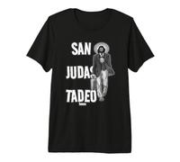 San Judas Tadeo - Saint Jude Negocio Noir et Blanc T-Shirt Haut de Gamme