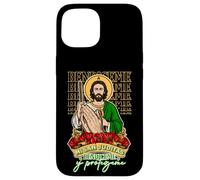 San Judas Tadeo Saint Jude Thaddeus Gracias por mis Milagros Coque pour iPhone 15