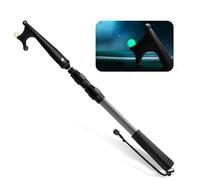 SAN LIKE Barre à Crochet de Bateau Télescopique pour Amarrer, Accessoires de Bateau Flottants Barre de Poussée de Bateau Ponton, Cannes d'amarrage en Aluminium Légères avec Perle Lumineuse (Gris 1,4M)