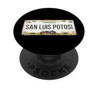 San Luis Potosí Mexico License Plate Travel Vacation Beach PopSockets PopGrip Adhésif