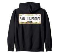 San Luis Potosí Mexico License Plate Travel Vacation Beach Sweat à Capuche