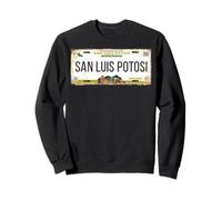 San Luis Potosí Mexico License Plate Travel Vacation Beach Sweatshirt