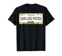 San Luis Potosí Mexico License Plate Travel Vacation Beach T-Shirt