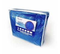 San Marco bâche d'été pour piscines ovales, épaisseur 180µ, Couleur Bleue, Bâche isothermique pour Piscine 7,30 x 3,75 MT GRE