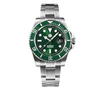 San Martin SN0017G-D Montre de plongée mécanique automatique étanche pour homme 40 mm 20 bars PT5000, Vert / ST2130
