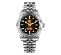 SAN Martin SN0053 Montre automatique NH35 39 mm, Marron soleil, Robe
